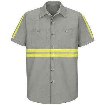 Red Kap Enhanced Visibility Industrial Work Shirt