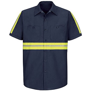 Red Kap Enhanced Visibility Industrial Work Shirt