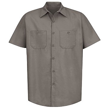 Red Kap Men's Industrial Short Sleeve Work Shirt