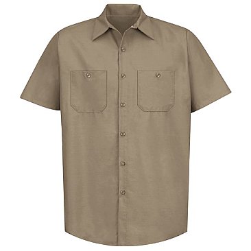 Red Kap Men's Industrial Short Sleeve Work Shirt