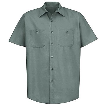 Red Kap Men's Industrial Short Sleeve Work Shirt