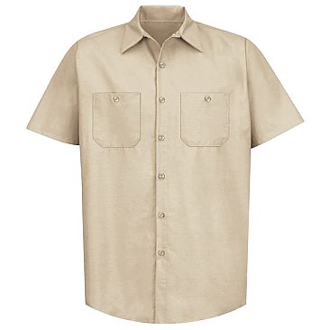 Red Kap Men's Industrial Short Sleeve Work Shirt