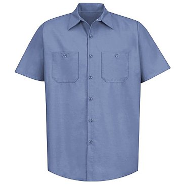 Red Kap Men's Industrial Short Sleeve Work Shirt