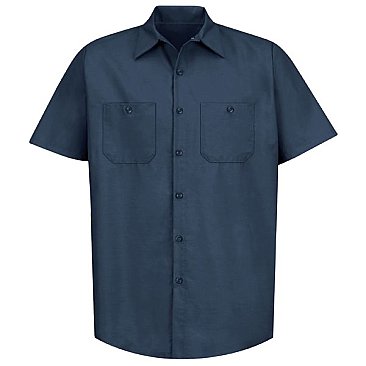 Red Kap Men's Industrial Short Sleeve Work Shirt