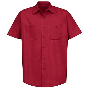 Red Kap Men's Industrial Short Sleeve Work Shirt