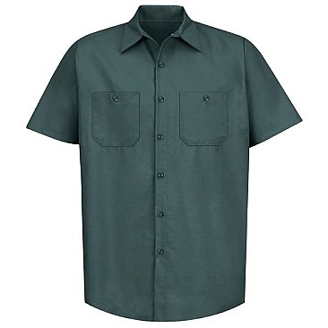 Red Kap Men's Industrial Short Sleeve Work Shirt