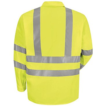 Red Kap Hi-Visibility Long Sleeve Work Shirt - Type R, Class 3