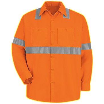 Red Kap Hi-Visibility Long Sleeve Shirt - Type R, Class 2