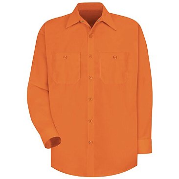 Red Kap Enhanced Visibility Long Sleeve Work Shirt