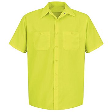Red Kap Enhanced Visibility Short Sleeve Work Shirt