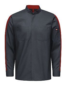 Red Kap Men's Long Sleeve Two-Tone Pro+ Work Shirt with OilBlok and MIMIX ®