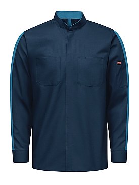 Red Kap Men's Long Sleeve Two-Tone Pro+ Work Shirt with OilBlok and MIMIX ®