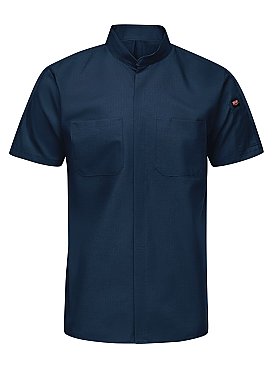 Mens Short Sleeve Pro+ Work Shirt With Oilblok + MIMIX