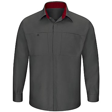 Men's Long Sleeve Performance Plus Shop Shirt W/Oil-Block Technology