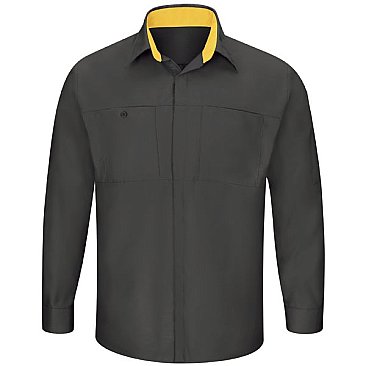 Men's Long Sleeve Performance Plus Shop Shirt W/Oil-Block Technology