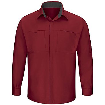 Men's Long Sleeve Performance Plus Shop Shirt W/Oil-Block Technology