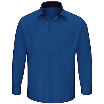Men's Long Sleeve Performance Plus Shop Shirt W/Oil-Block Technology