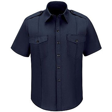 Workrite Short-Sleeve Fire Chief Shirts With Working Epaule
