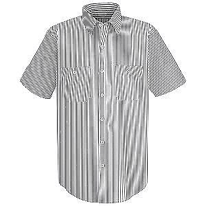 White/Charcoal Stripe