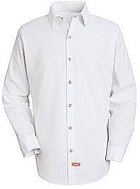 Red Kap Men's Specialized Pocketless Polyester Work Shirt