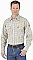 Wrangler® FR Flame Resistant Khaki/White Plaid Western Shirt
