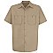 Red Kap Men's Wrinkle Resistant Short Sleeve Work Shirt