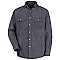 Red Kap Men's  Long Sleeve Denim Western Shirt