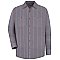 Red Kap Men's Industrial Stripe Poplin Work Shirt