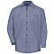 Red Kap Men's Long Sleeve Geometric Micro-Check Work Shirt