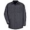 Red Kap Men's Long Sleeve Geometric Micro-Check Work Shirt