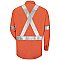 Red Kap Men's Long Sleeve Specialized Pocketless Work Shirt with White Cuffs