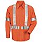 Red Kap Men's Long Sleeve Specialized Pocketless Work Shirt with White Cuffs