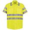 Red Kap Hi-Visibilty Short Sleeve Work Shirt - Type R Class 3 - Extended/Non Stock Stock Sizes