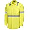 Red Kap Hi-Visibilty Long Sleeve Ripstop Work Shirt W/Mimix + Oilblok - Type R Class 2