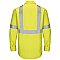 Red Kap Hi-Visibility Long Sleeve Color Block Work Shirt - Type R, Class 2
