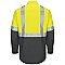 Red Kap Hi-Visibility Long Sleeve Color Block Work Shirt - Type R, Class 2
