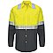 Red Kap Hi-Visibility Long Sleeve Color Block Work Shirt - Type R, Class 2