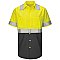 Red Kap Hi-Visibility Short Sleeve Color Block Work Shirt - Type R, Class 2