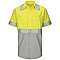 Red Kap Hi-Visibility Short Sleeve Color Block Work Shirt - Type R, Class 2