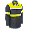 Red Kap Hi-Visibility Long Sleeve Color Block Work Shirt - Type O, Class 1