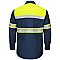 Red Kap Hi-Visibility Long Sleeve Color Block Work Shirt - Type O, Class 1