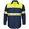 Red Kap Hi-Visibility Long Sleeve Color Block Work Shirt - Type O, Class 1