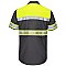 Red Kap Hi-Visibility Short Sleeve Color Block Work Shirt - Type O, Class 1