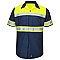 Red Kap Hi-Visibility Short Sleeve Color Block Work Shirt - Type O, Class 1