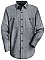 Red Kap Men's Industrial Stripe Long Sleeve Work Shirt