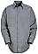Red Kap Men's Micro-Check Long Sleeve Uniform Shirt