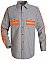 Red Kap Long Sleeve Enhanced Visibility Shirt