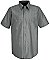 Red Kap Men's Industrial Stripe Poplin Work Shirt